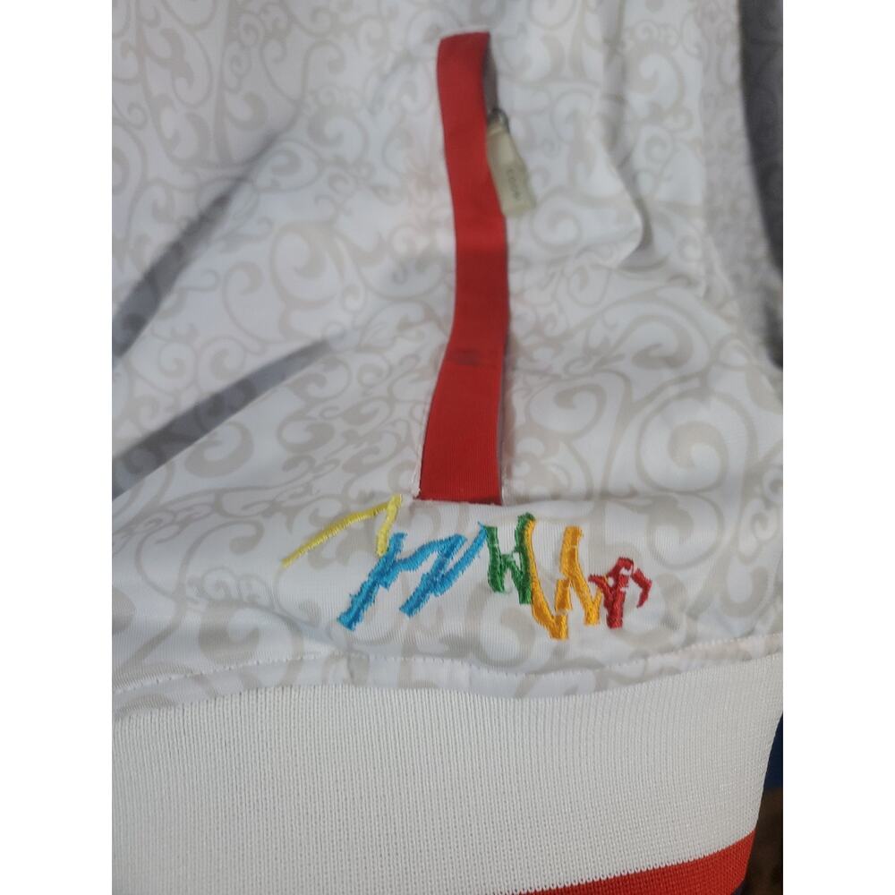 Vintage COOGI Track Jacket Mens Size 5XL White Union Jack British Flag Y2K - Picture 14 of 16